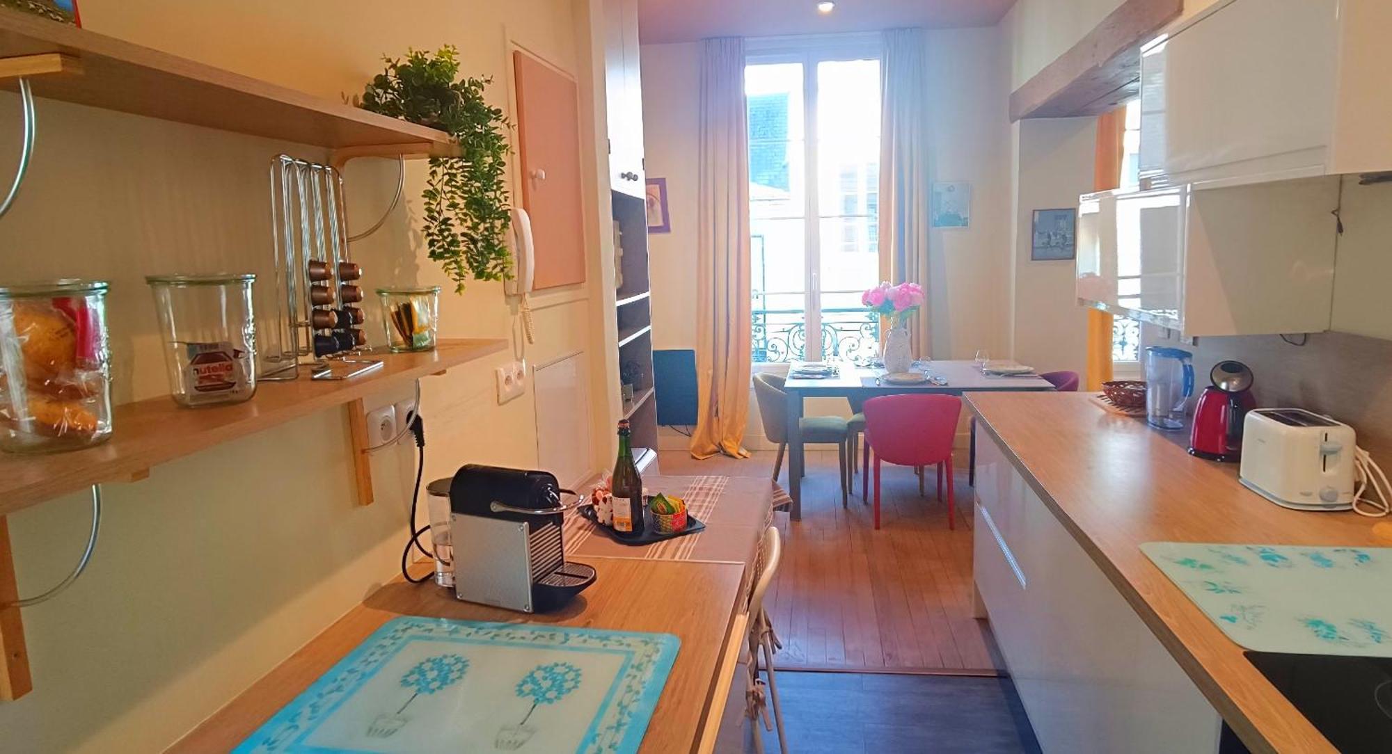 Appartement De Style - Rue Pietonne - Centre Ville ก็อง ภายนอก รูปภาพ