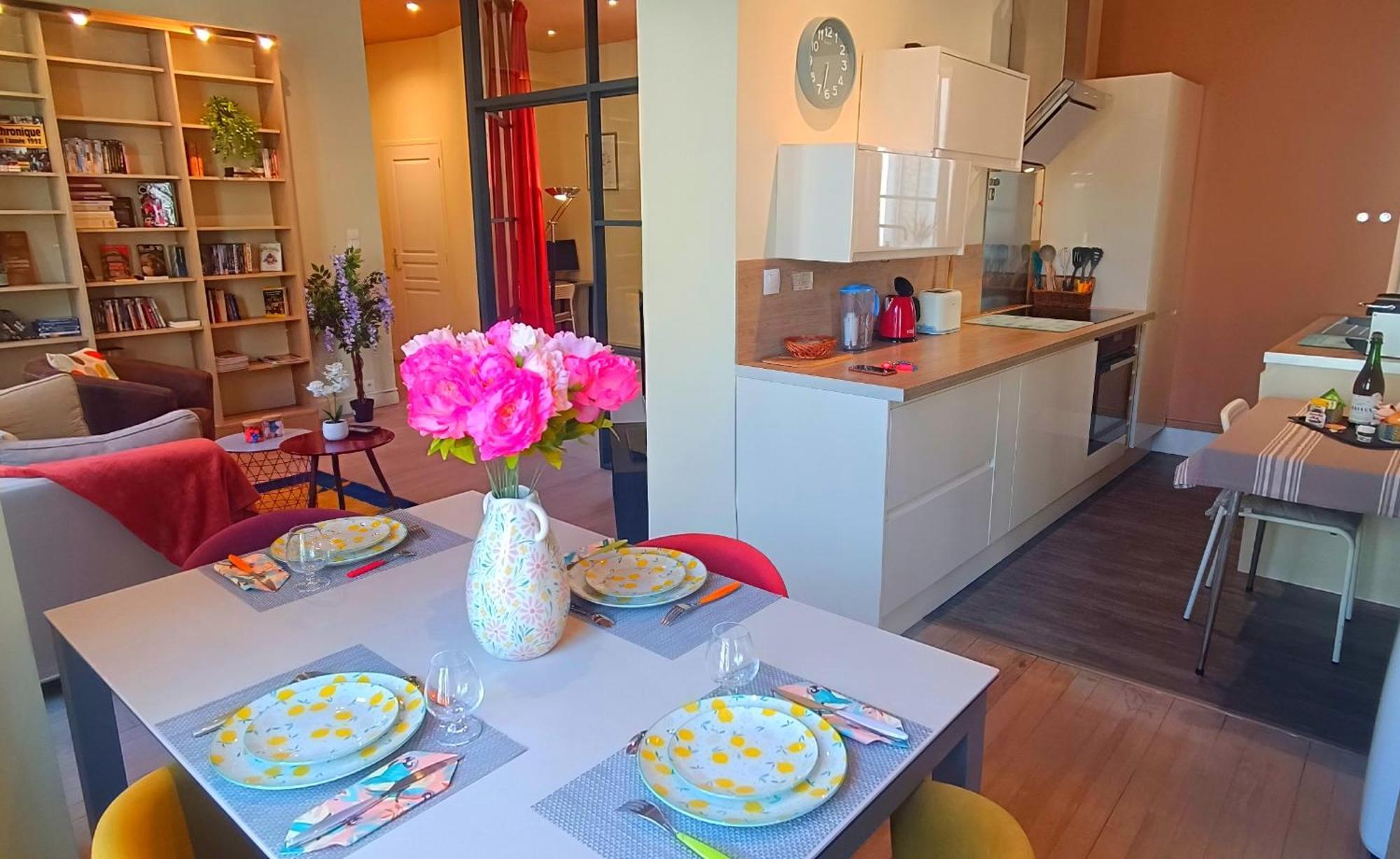 Appartement De Style - Rue Pietonne - Centre Ville ก็อง ภายนอก รูปภาพ